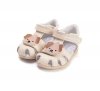 Sandałki skórzane D.D.STEP G075-61516BM CREAM na rzepy